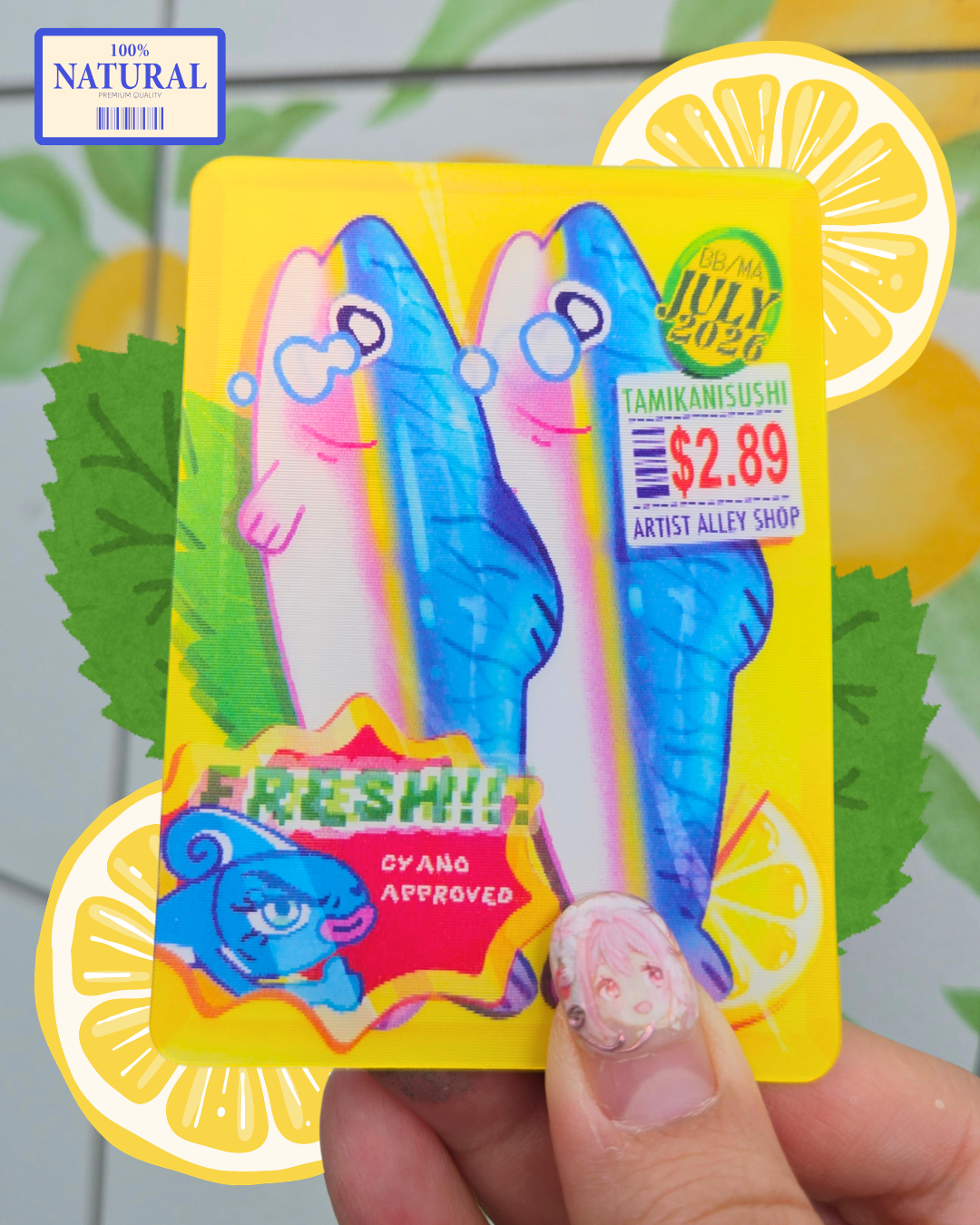 Juillet 2026 - Carte Lenticulaire - Tamikanisushi