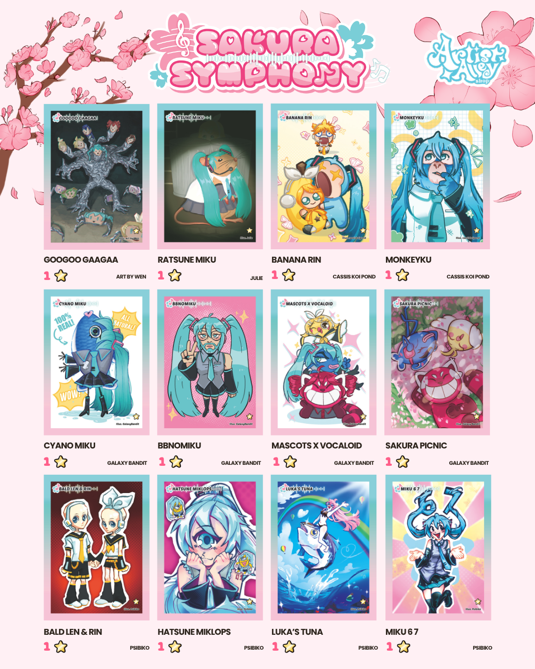 AAS Paquet de cartes Sakura Symphony