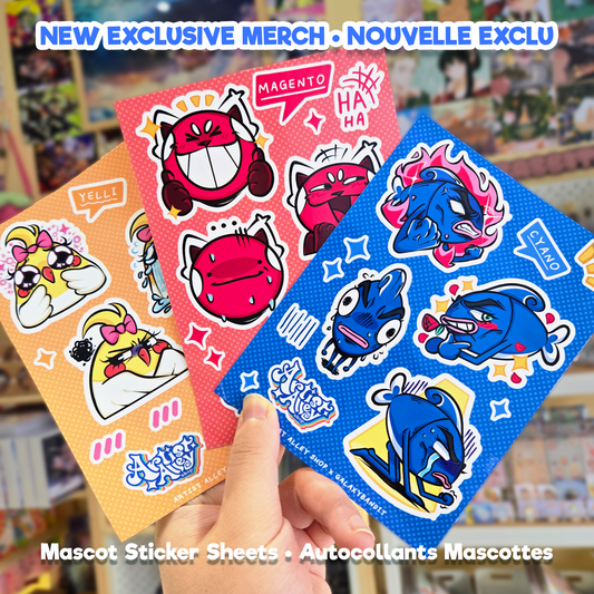 Sticker Sheets - Magento Cyano and Yelli