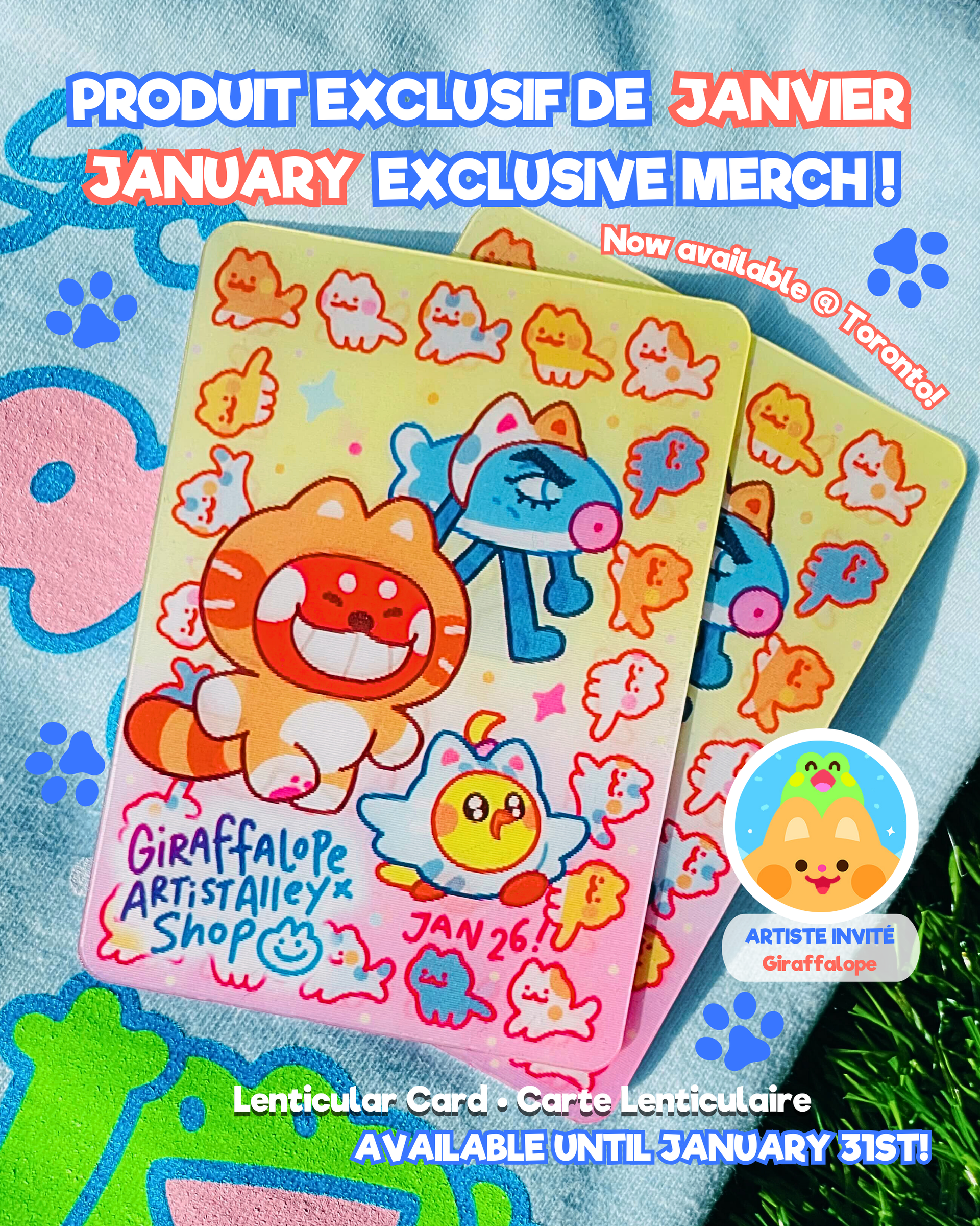January 2026 - Lenticular Card - Giraffalope – Artist Alley Shop