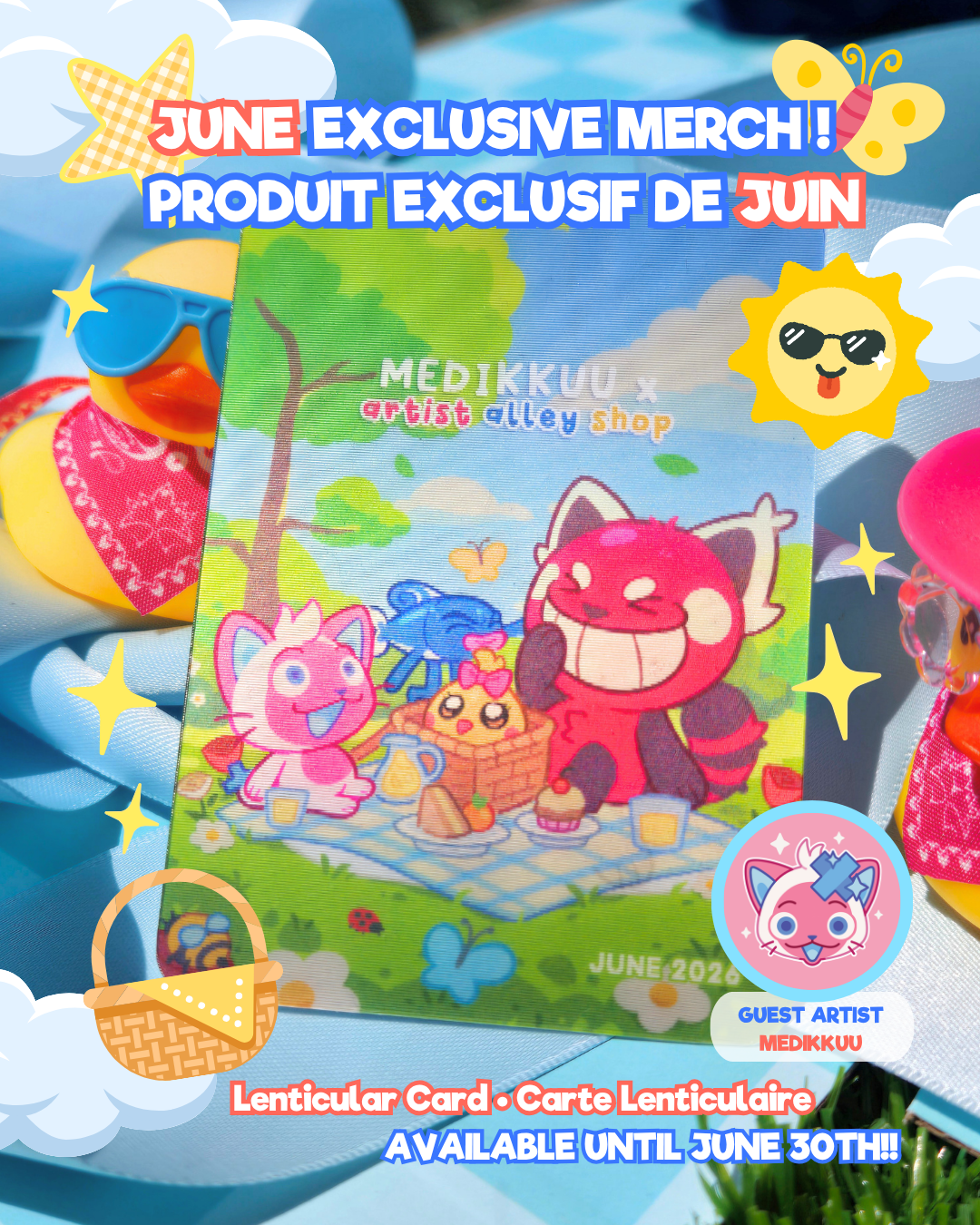 Juin 2026 - Carte Lenticulaire - Medikkuu
