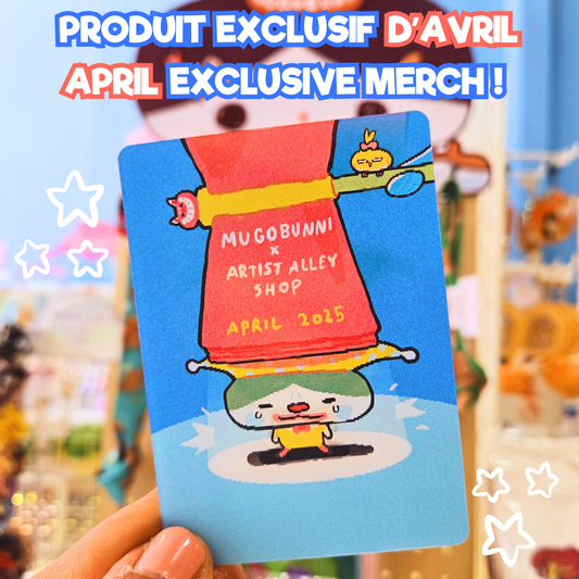 April - Lenticular Card - Mugobunni