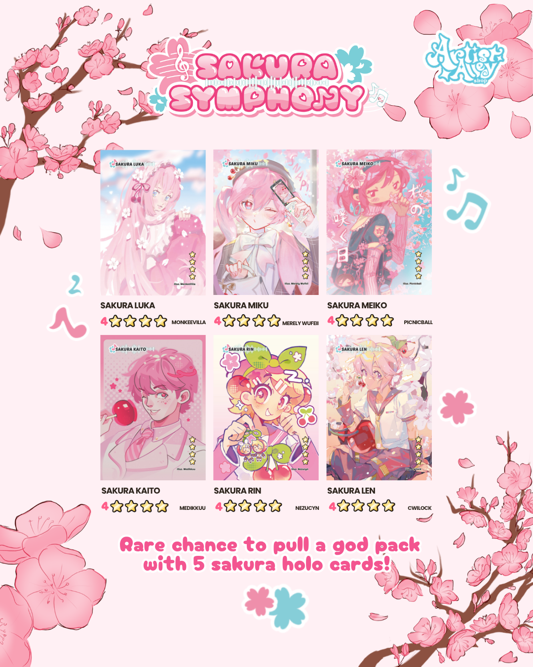 AAS Paquet de cartes Sakura Symphony