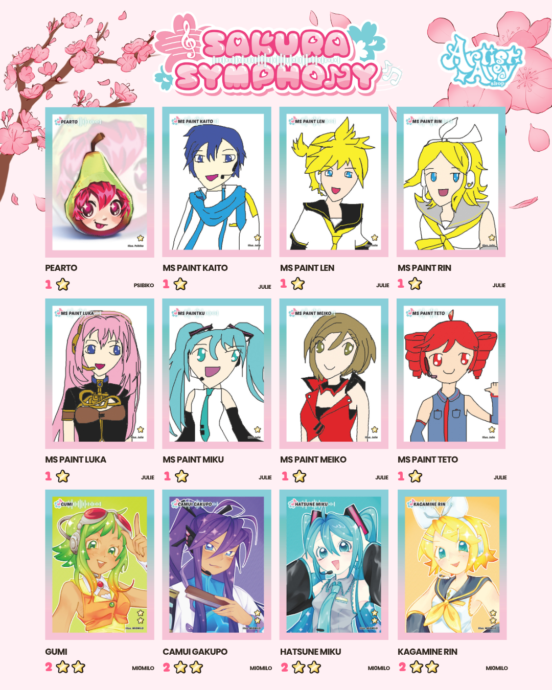 AAS Paquet de cartes Sakura Symphony