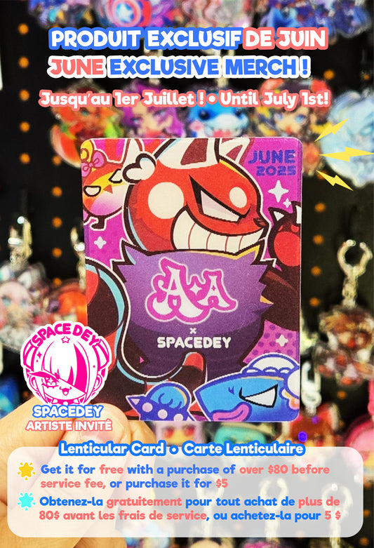 June - Lenticular Card - Spacedey