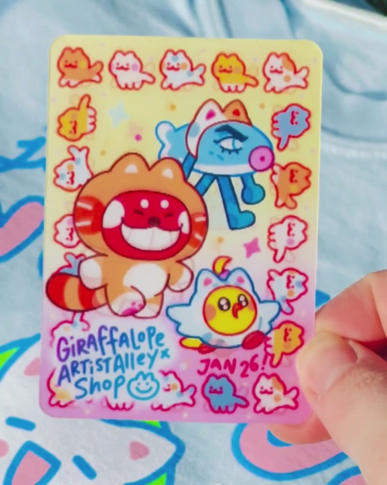 January 2026 - Lenticular Card - Giraffalope – Artist Alley Shop